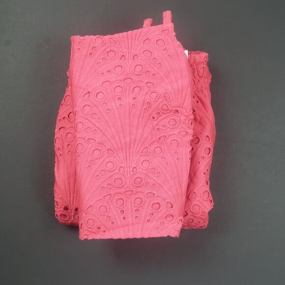 Andie Santiago Crop Top Mona Skirt Set Sz M Rosette Cotton Eyelet Summer Outfit - Picture 15 of 16